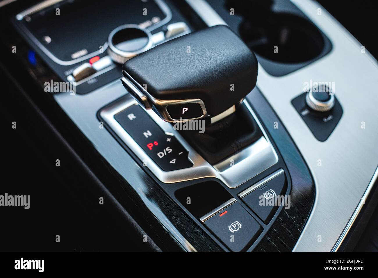 Changement de vitesse automatique dans les voitures modernes. Banque D'Images