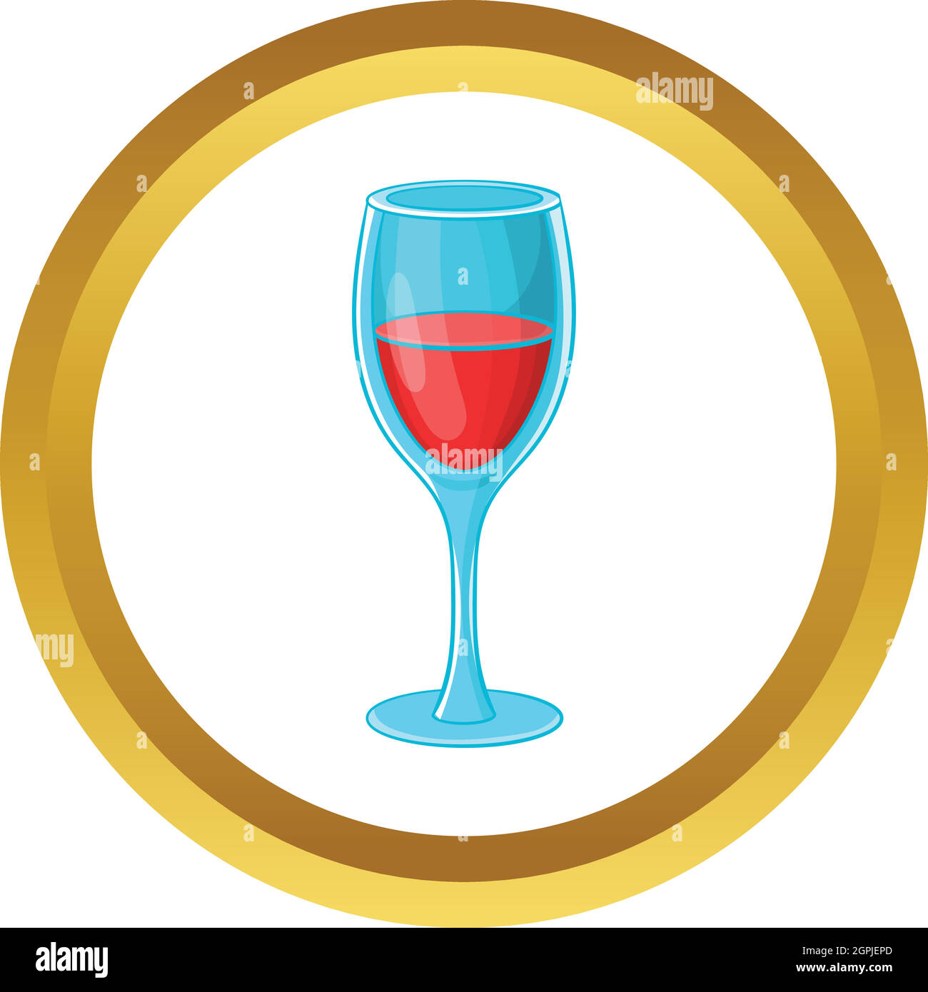 Verre de vin rouge icône vecteur Illustration de Vecteur