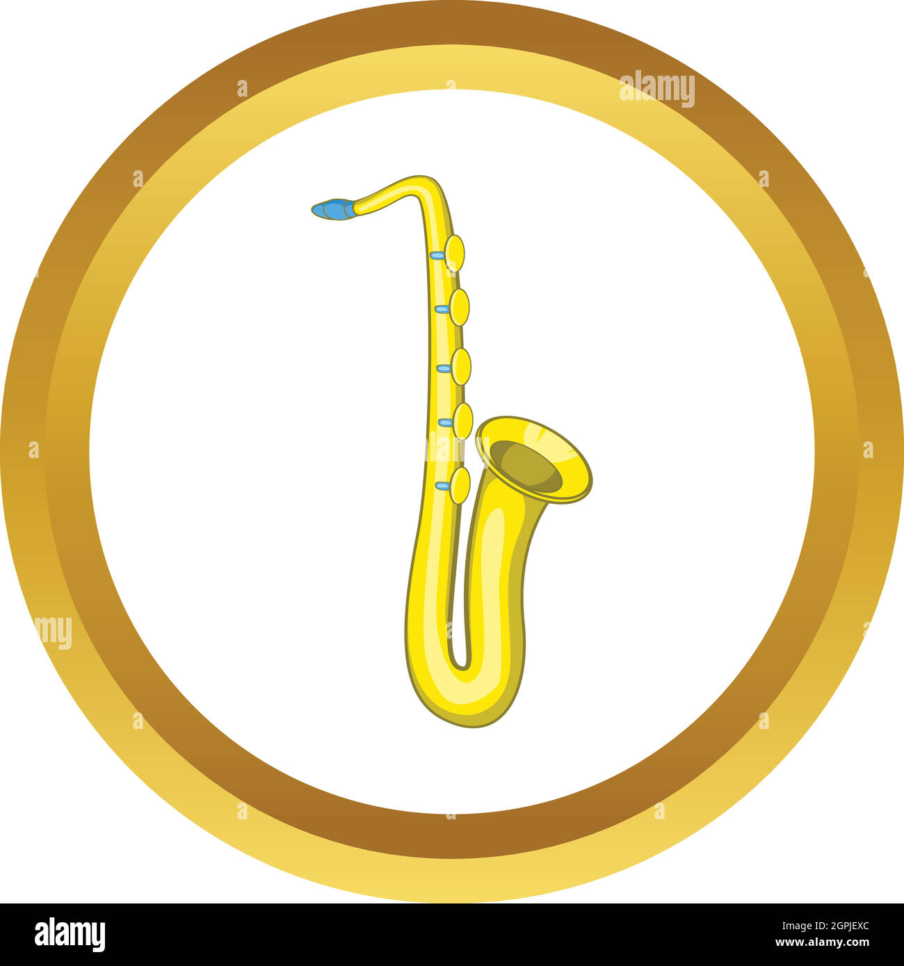 Icône vecteur Saxophone Illustration de Vecteur
