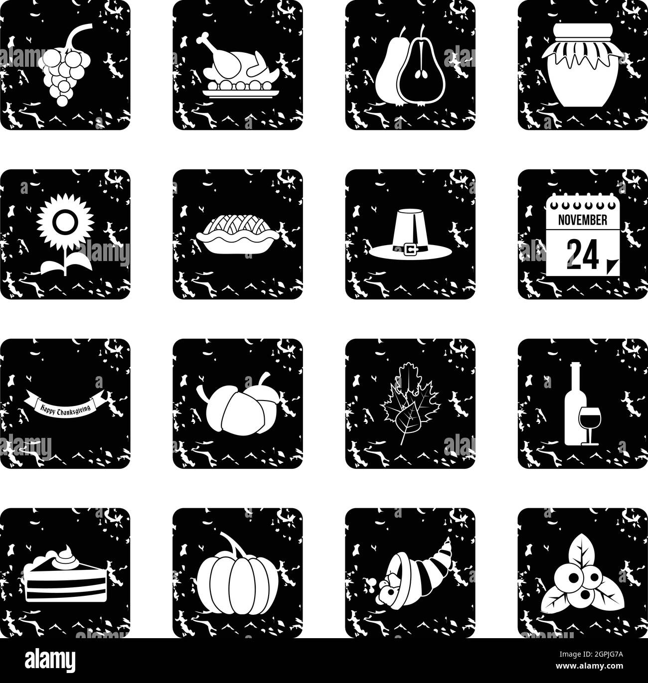 Les icônes de l'action de définir, le style simple Illustration de Vecteur