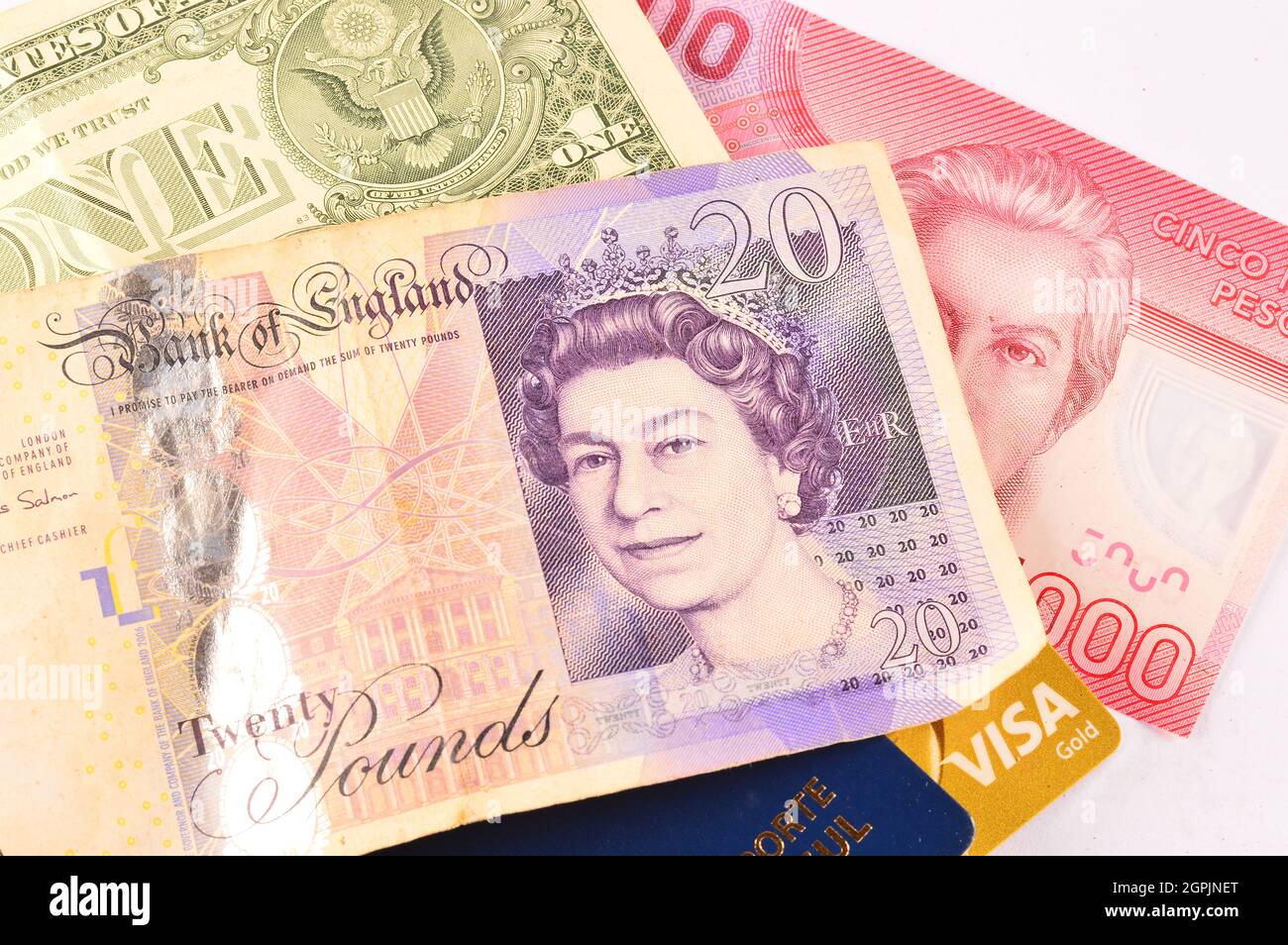 Voyage et échange de l'argent photo concept Banque D'Images