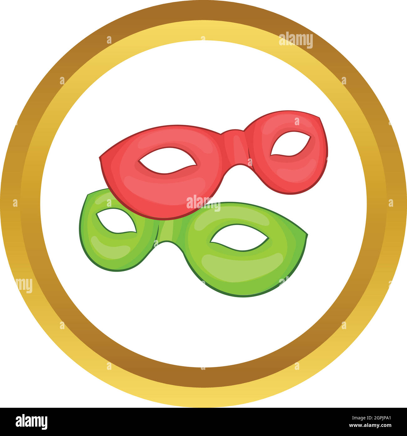 Masque de carnaval vénitien icône vecteur Illustration de Vecteur