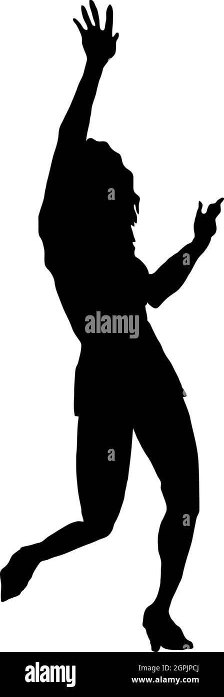 Silhouette de danseur Illustration de Vecteur