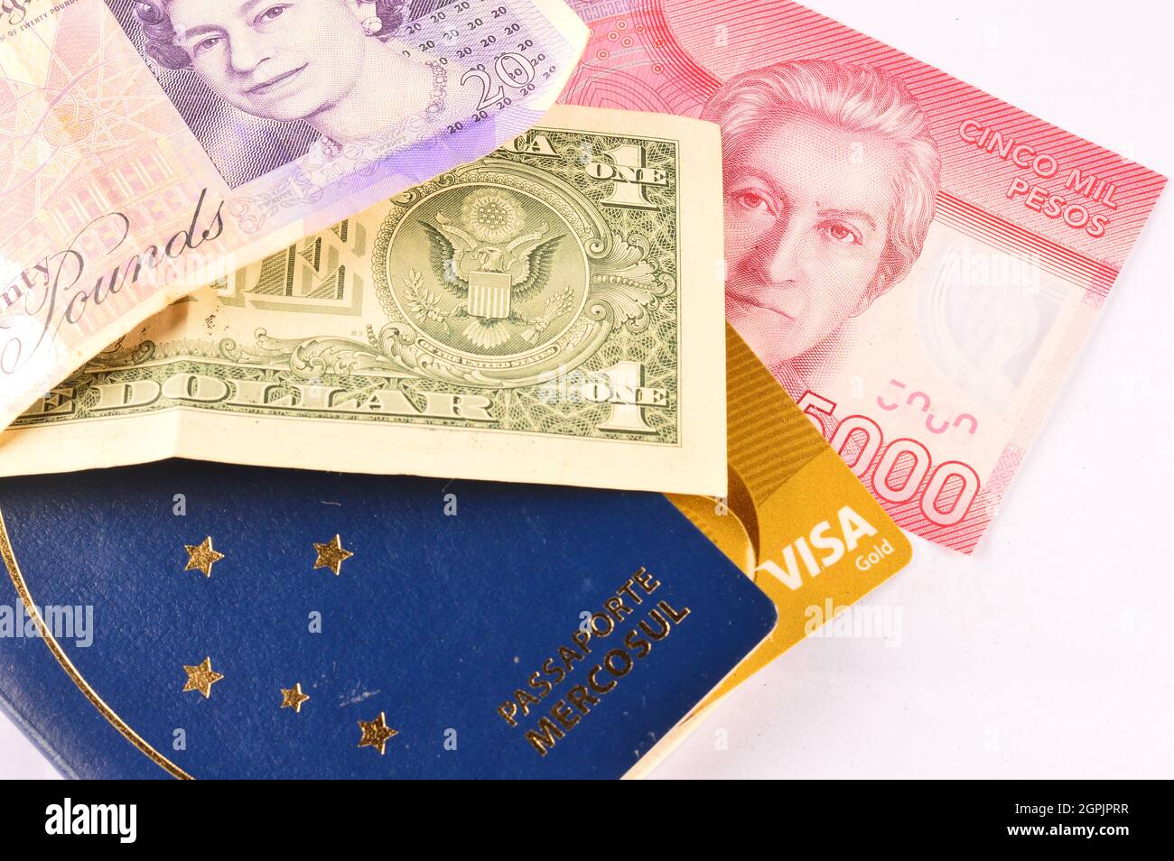 Voyage et échange de l'argent photo concept Banque D'Images