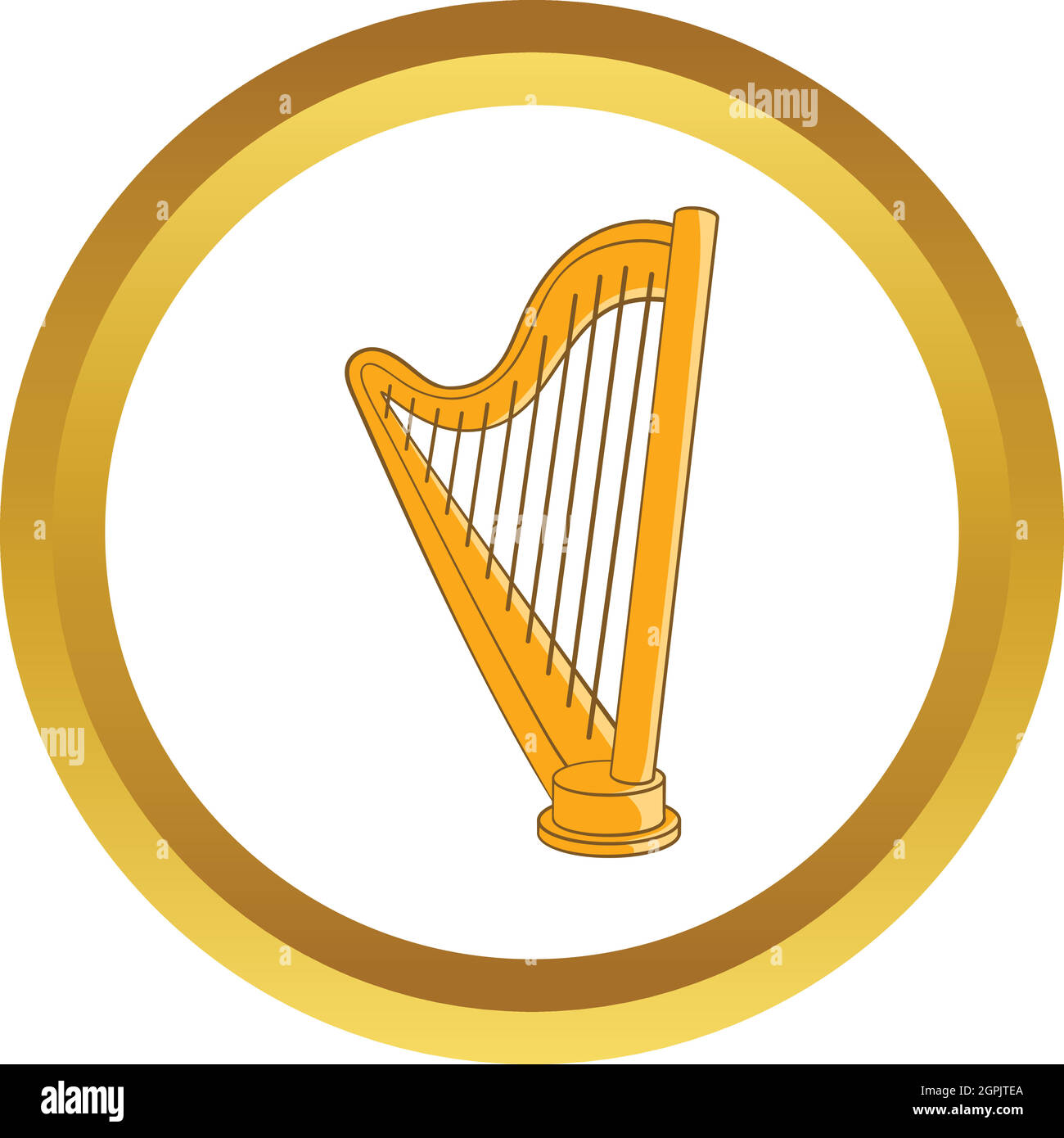Icône vecteur harpe Illustration de Vecteur