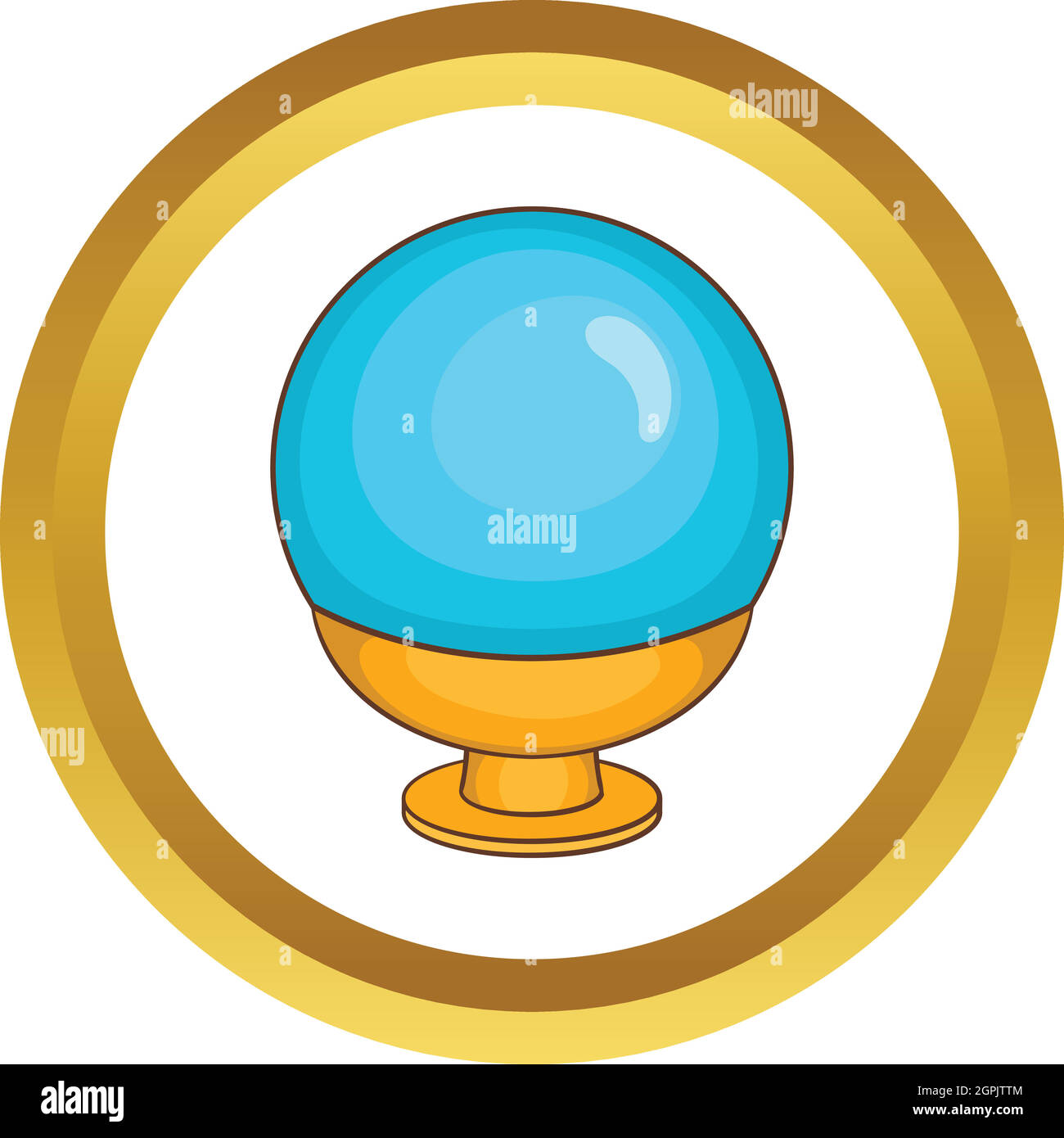 Icône Vector Magic Ball Illustration de Vecteur