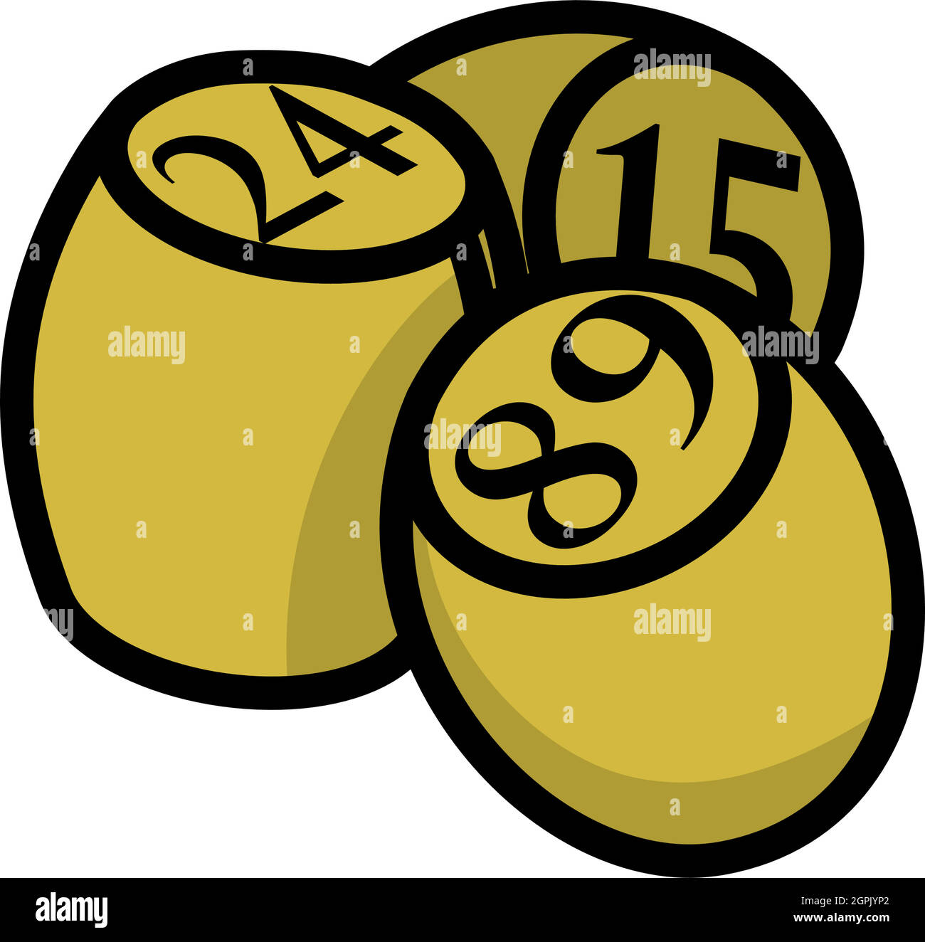 Icône de fûts de bingo Illustration de Vecteur