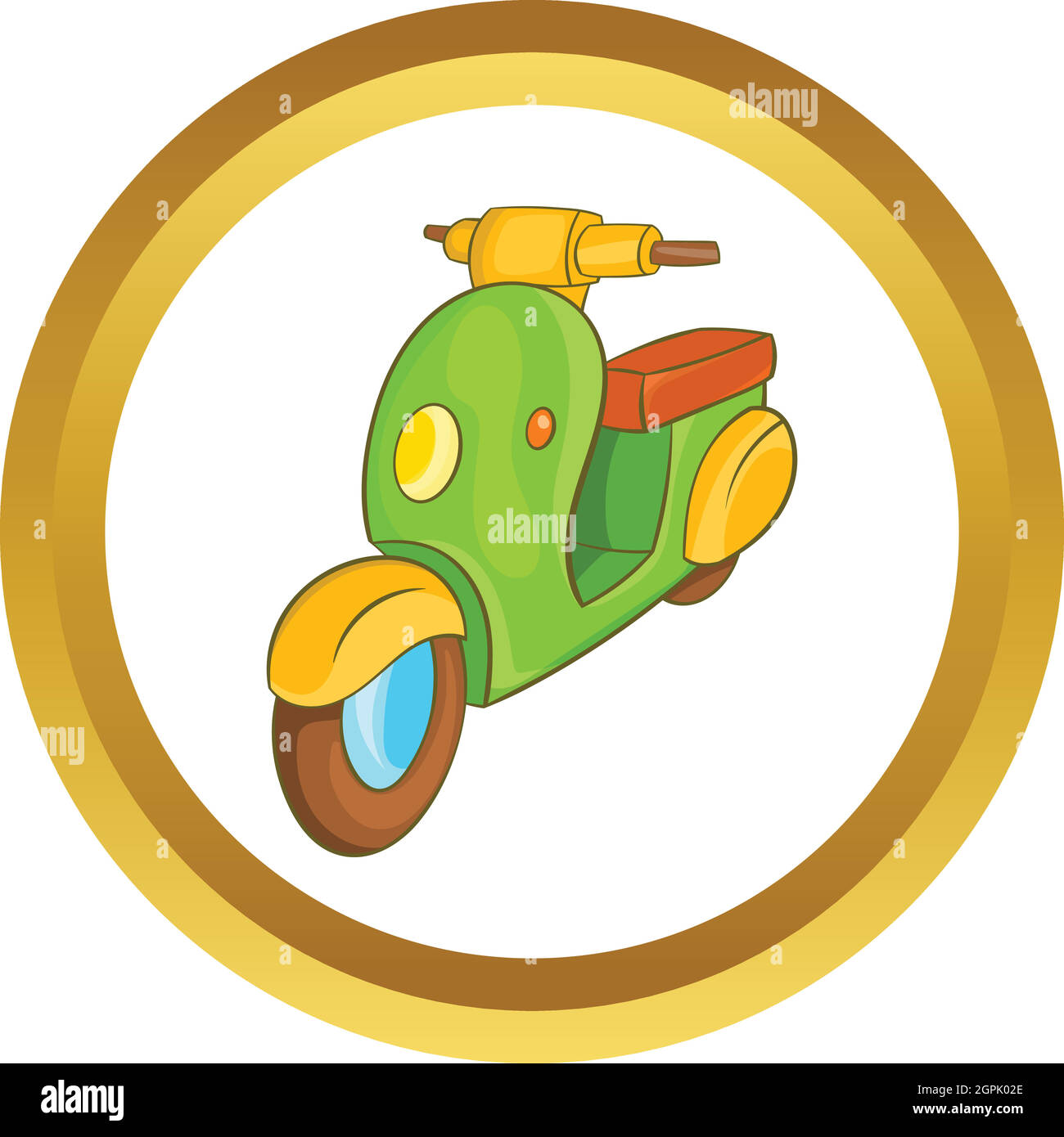 Icône vecteur Moto Scooter Illustration de Vecteur