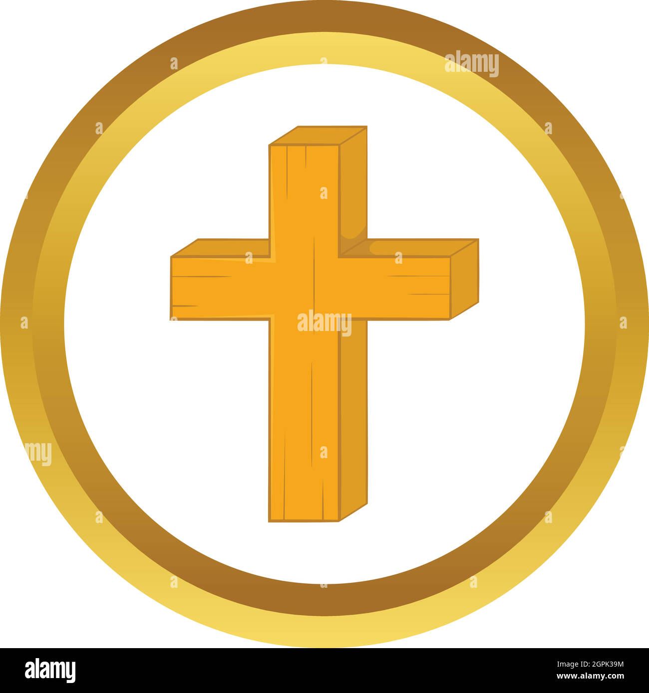 Icône vecteur croix chrétienne Illustration de Vecteur