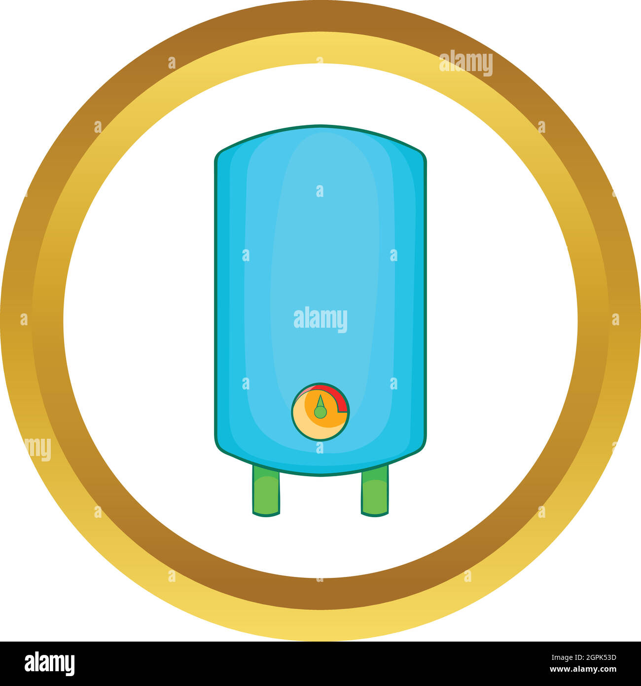 Chauffe-eau, chaudière icône vecteur Illustration de Vecteur