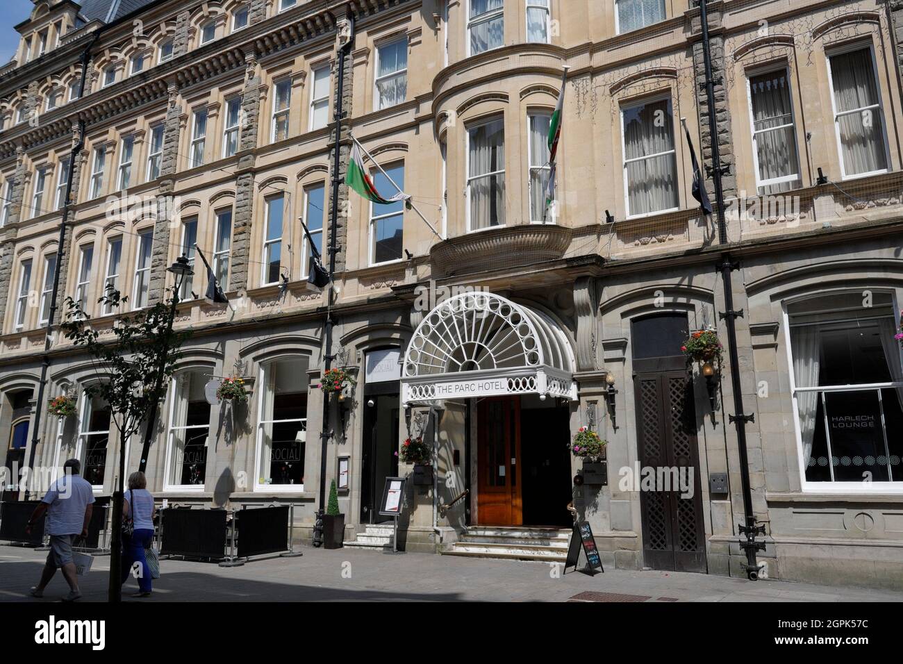 Entrée à l'hôtel Park / Parc dans le centre-ville de Cardiff, pays de Galles, Royaume-Uni Banque D'Images
