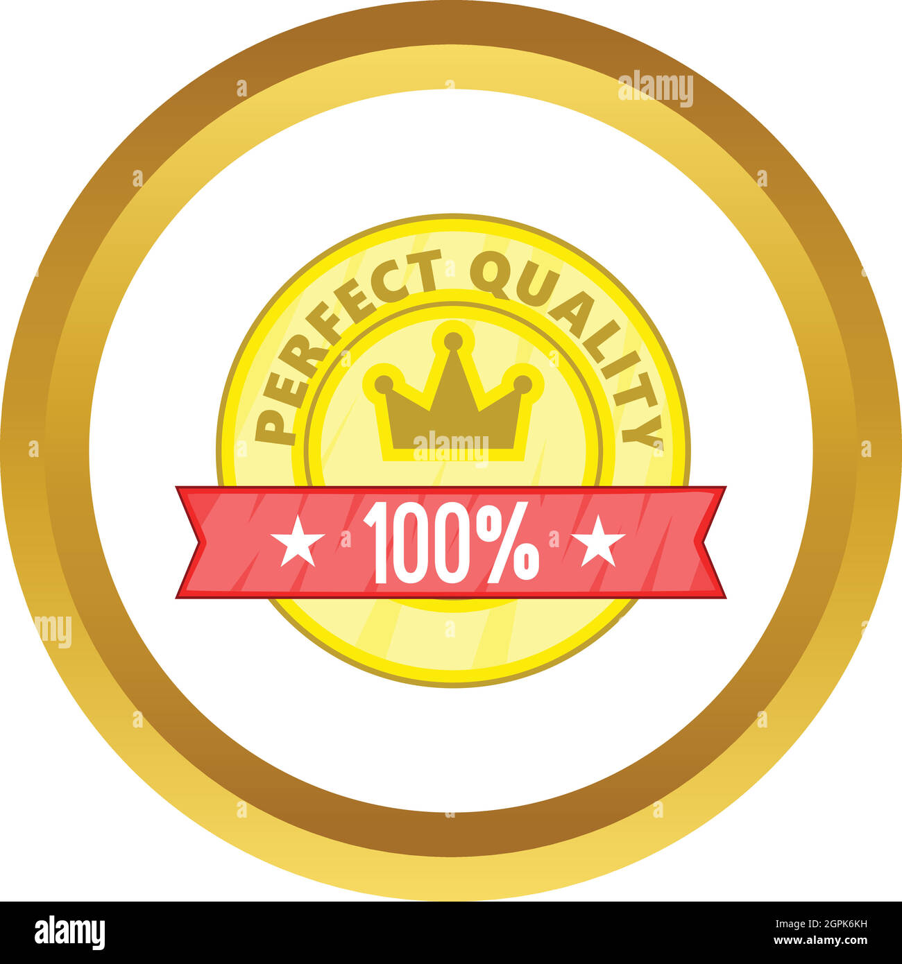 Label de qualité parfaite icône vecteur Illustration de Vecteur