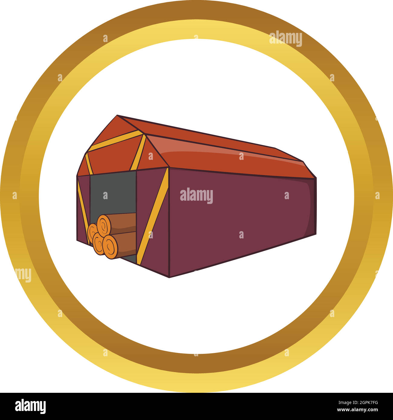 Icône vecteur Shed Illustration de Vecteur