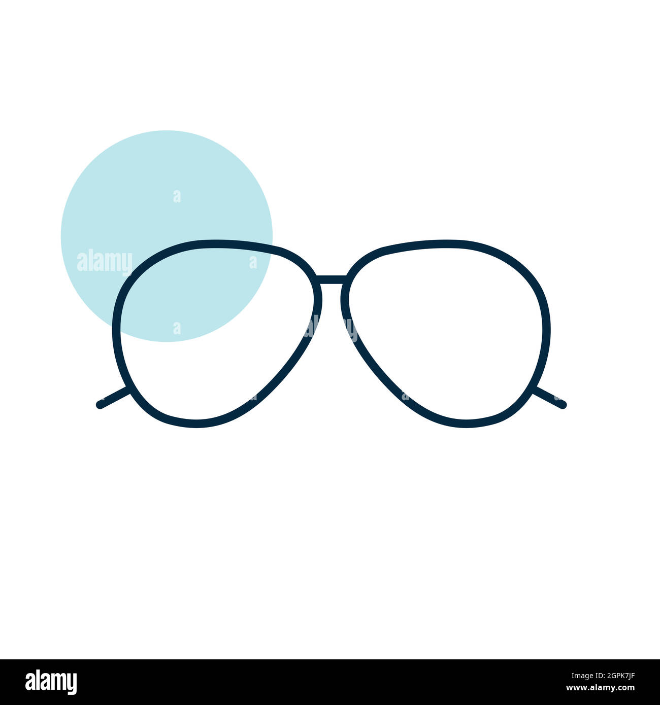 Lunettes de soleil motif vectoriel plat icône signe isolé Illustration de Vecteur