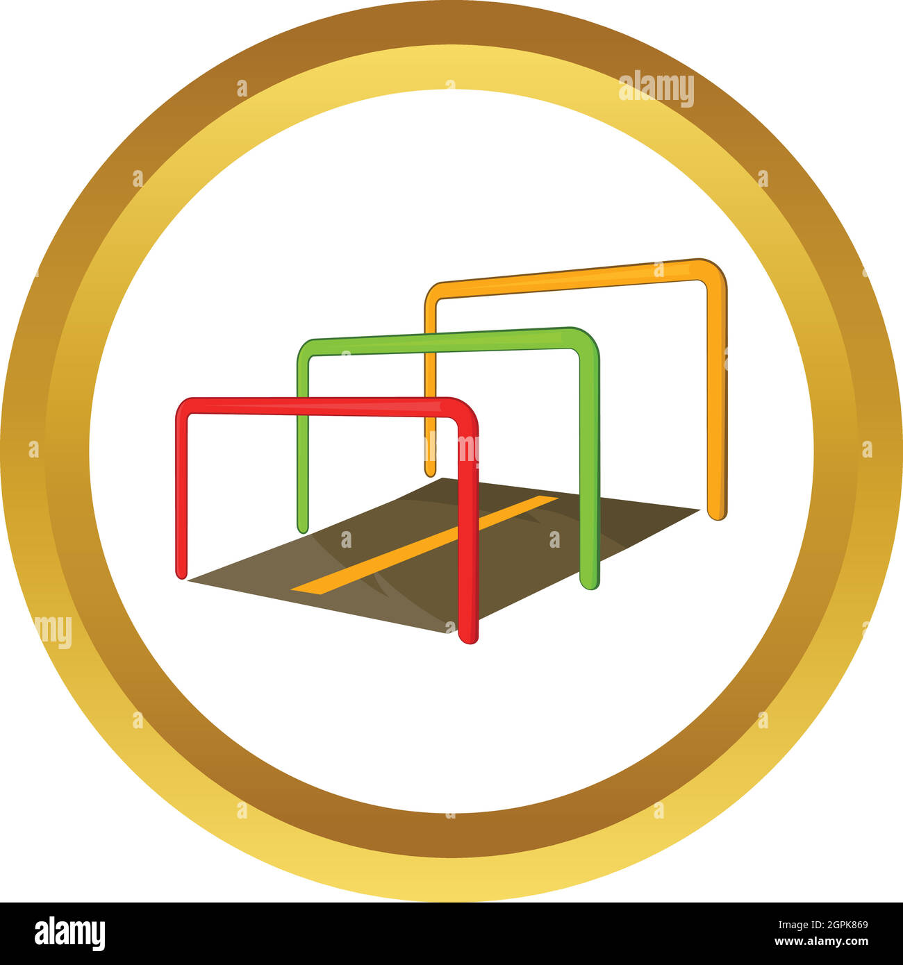 L'exécution d'obstacles icône vecteur Illustration de Vecteur