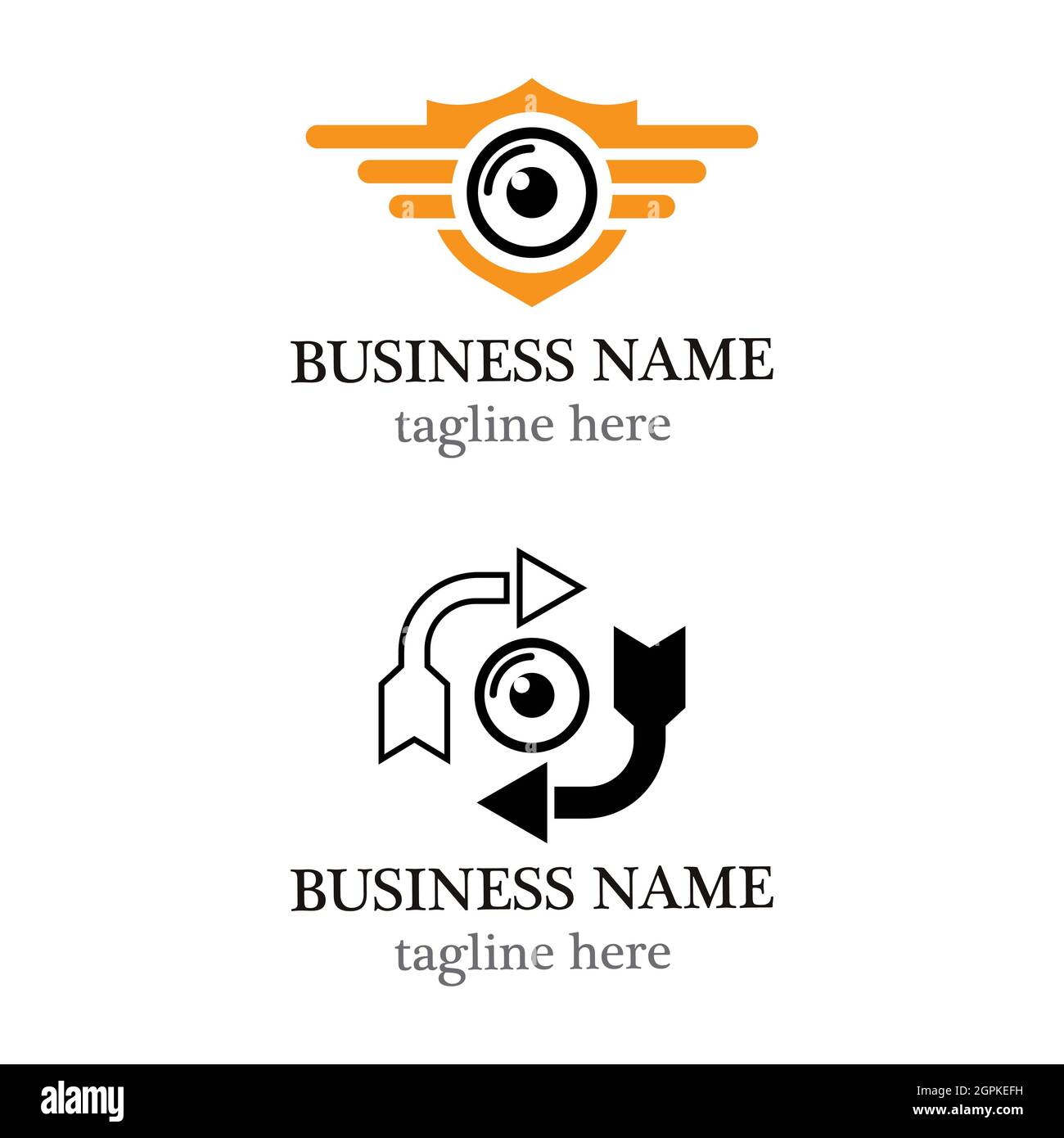 Logo vectoriel de l'icône de l'appareil photo Banque D'Images