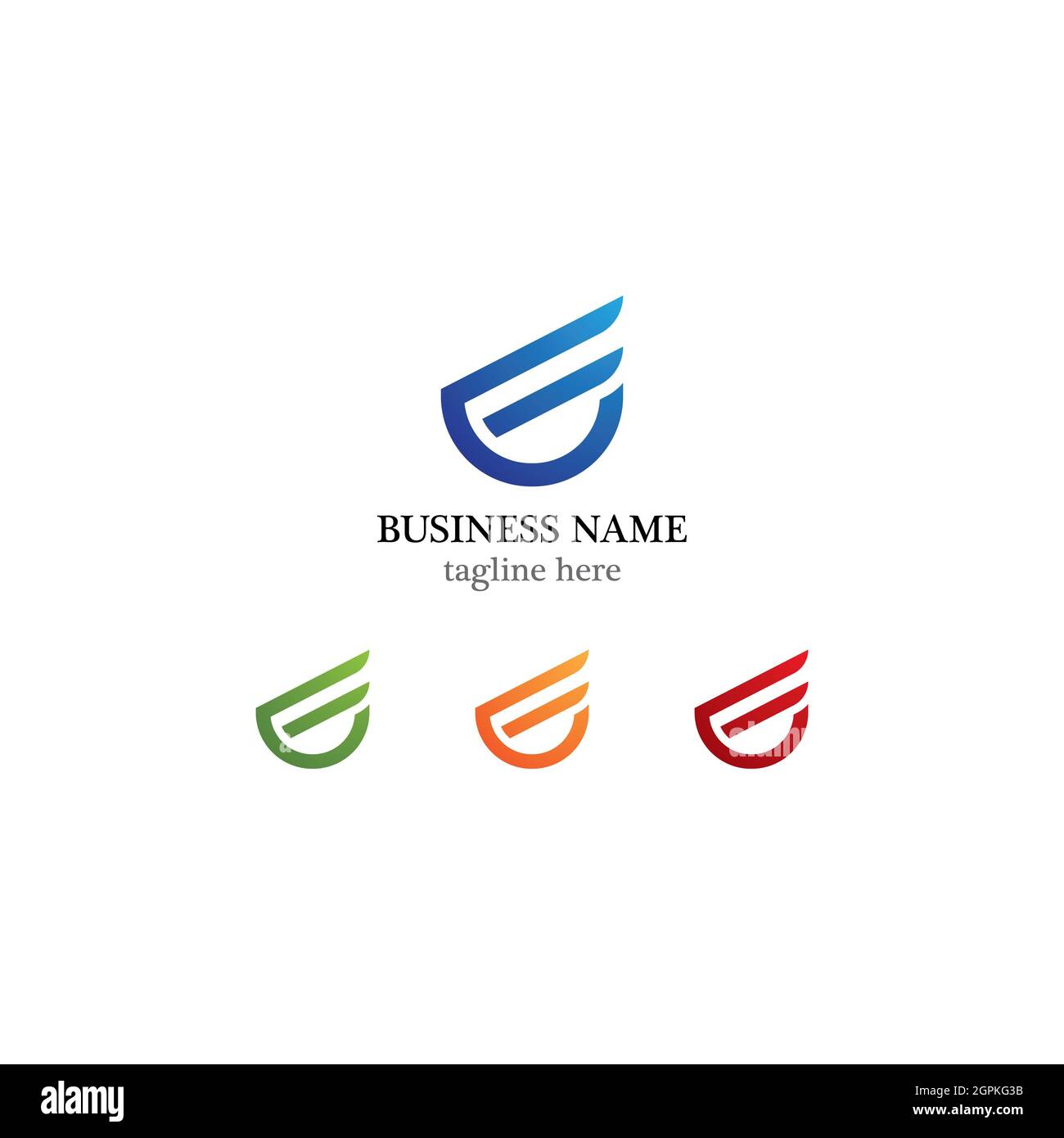 Modèle de logo WiNG motif vectoriel d'icône Banque D'Images