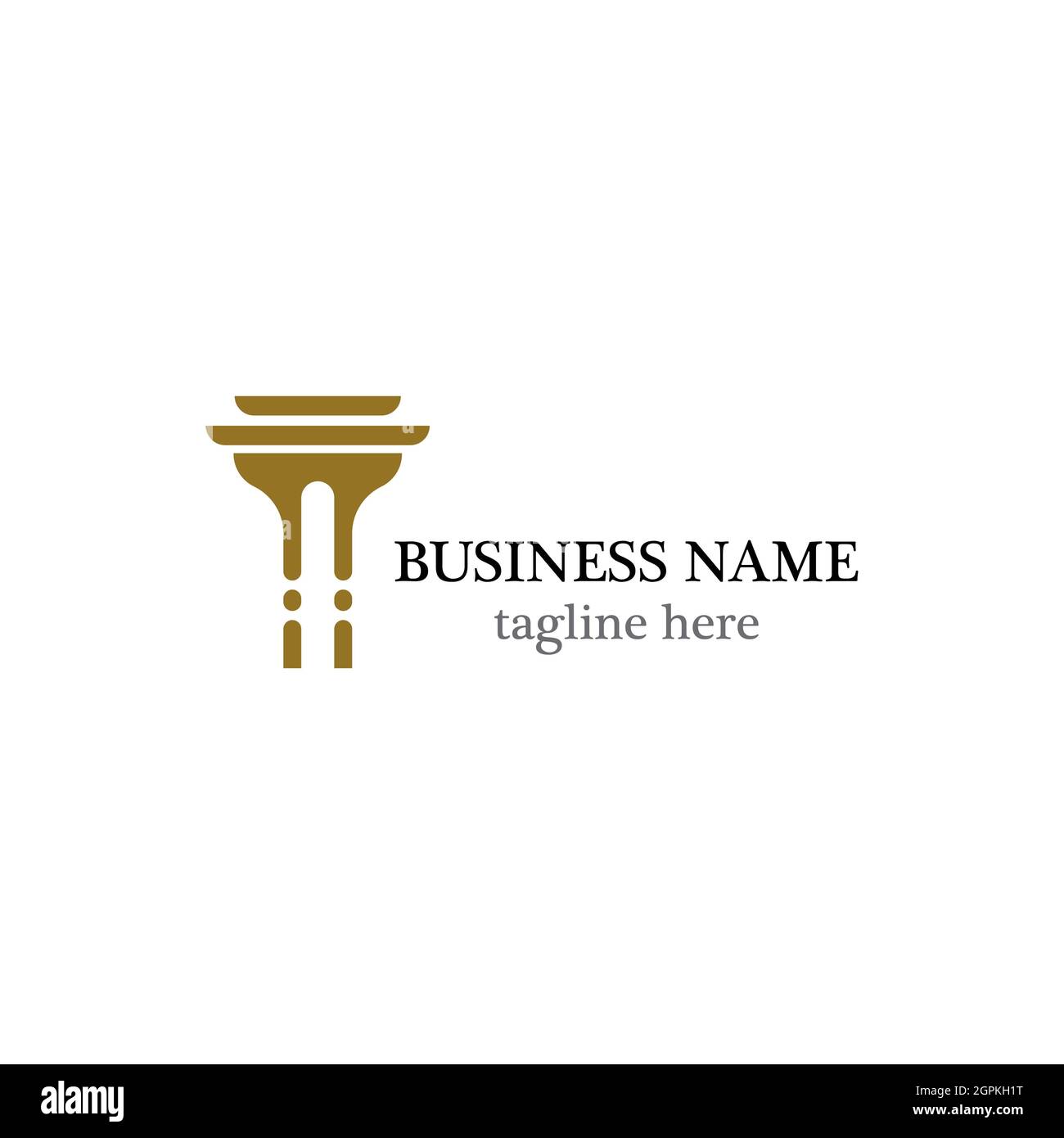 modèle de logo de colonne conception d'icône vectorielle Banque D'Images
