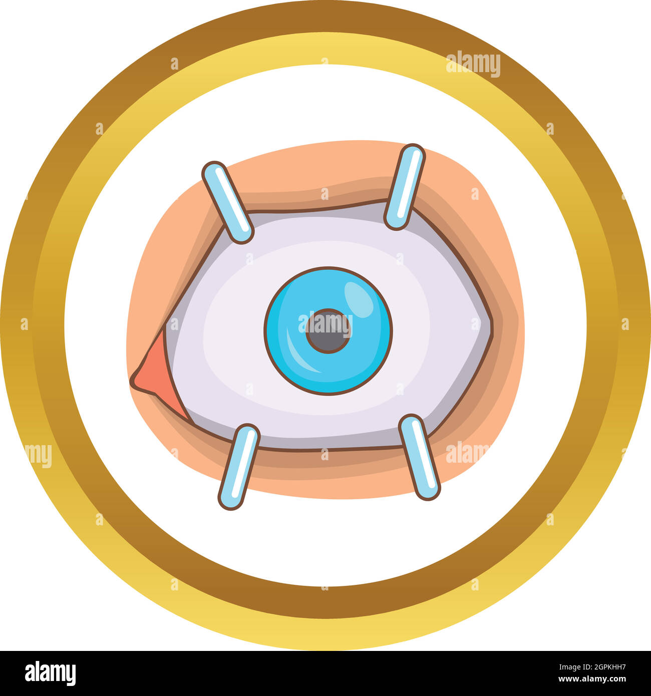 Procédure de l'œil l'icône vecteur Illustration de Vecteur