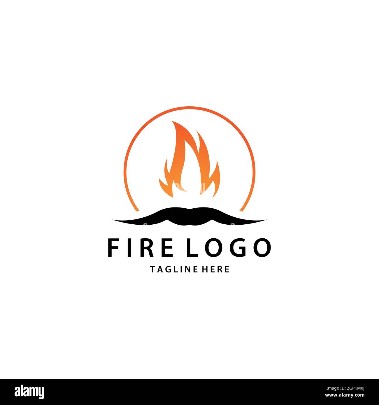 Logo Flame modèle vector Icon design Banque D'Images