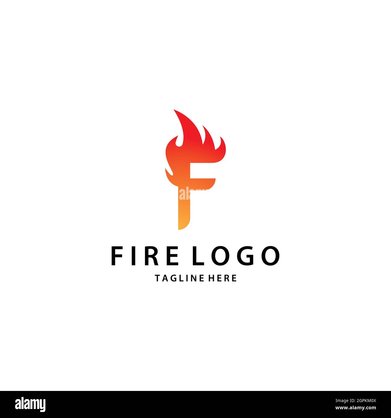 Logo Flame modèle vector Icon design Banque D'Images