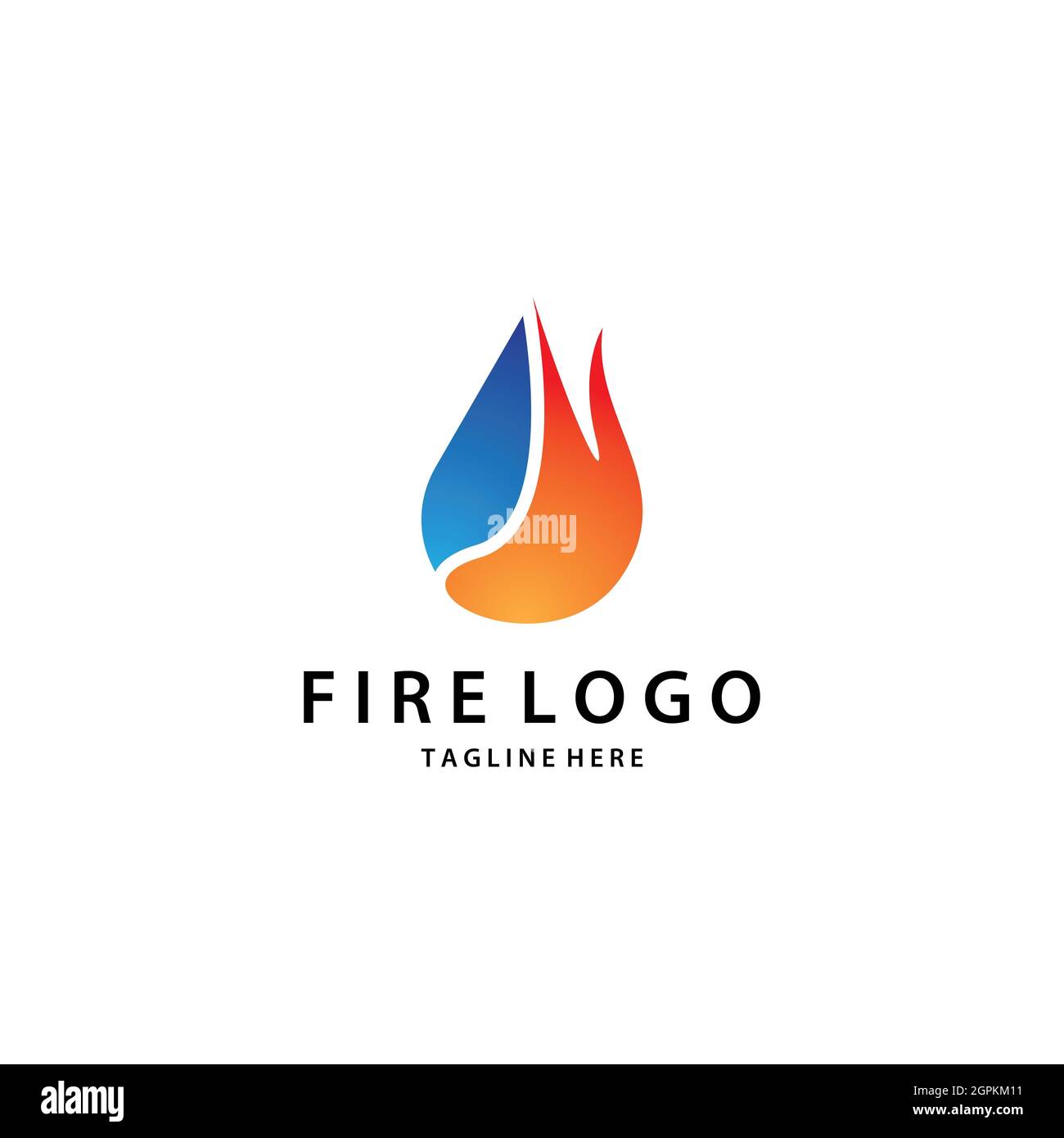 Logo Flame modèle vector Icon design Banque D'Images