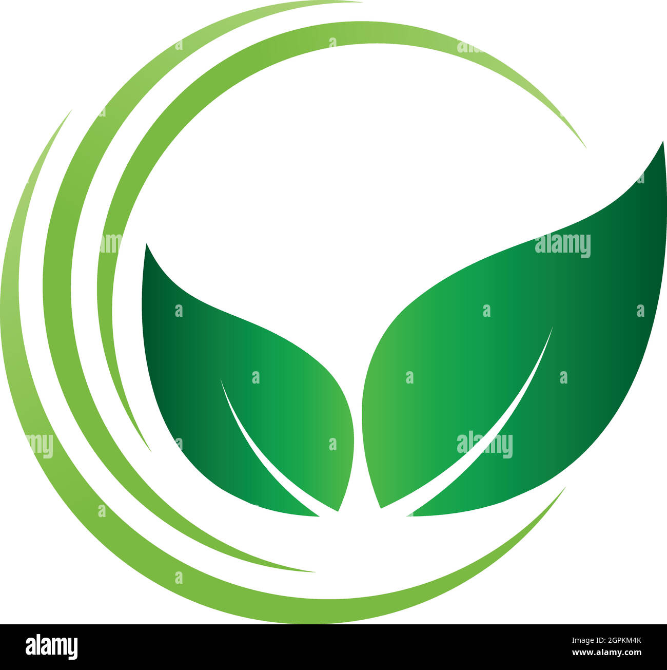 Feuilles, plantes, cercles, jardinier, naturopathe et logo de la nature, arrière-plan Illustration de Vecteur