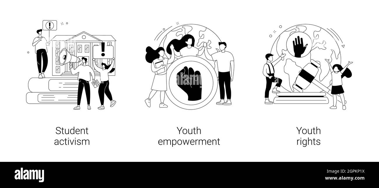 Mouvement social résumé concept vecteur illustrations. Illustration de Vecteur