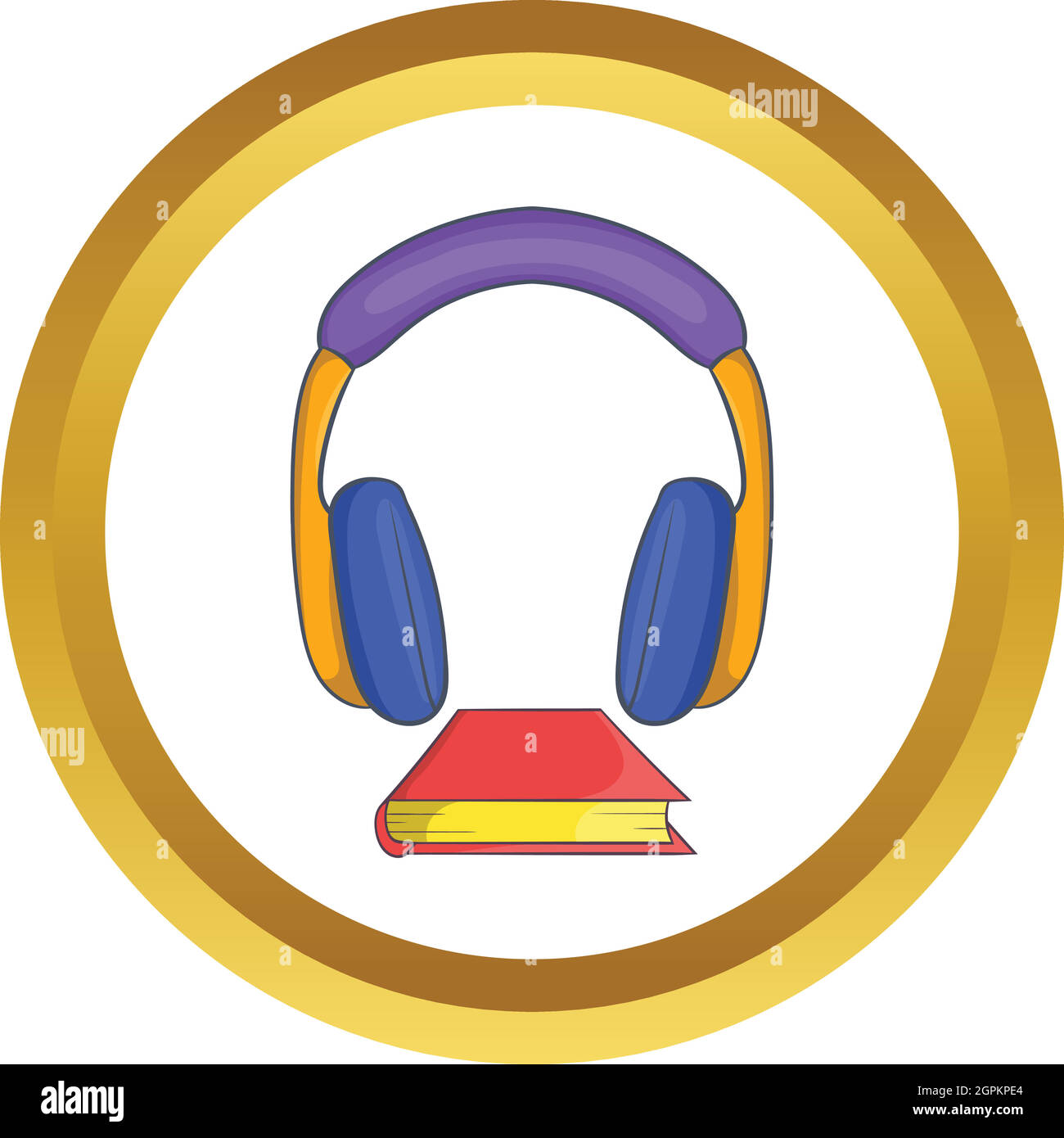 Livre audio l'icône vecteur Illustration de Vecteur