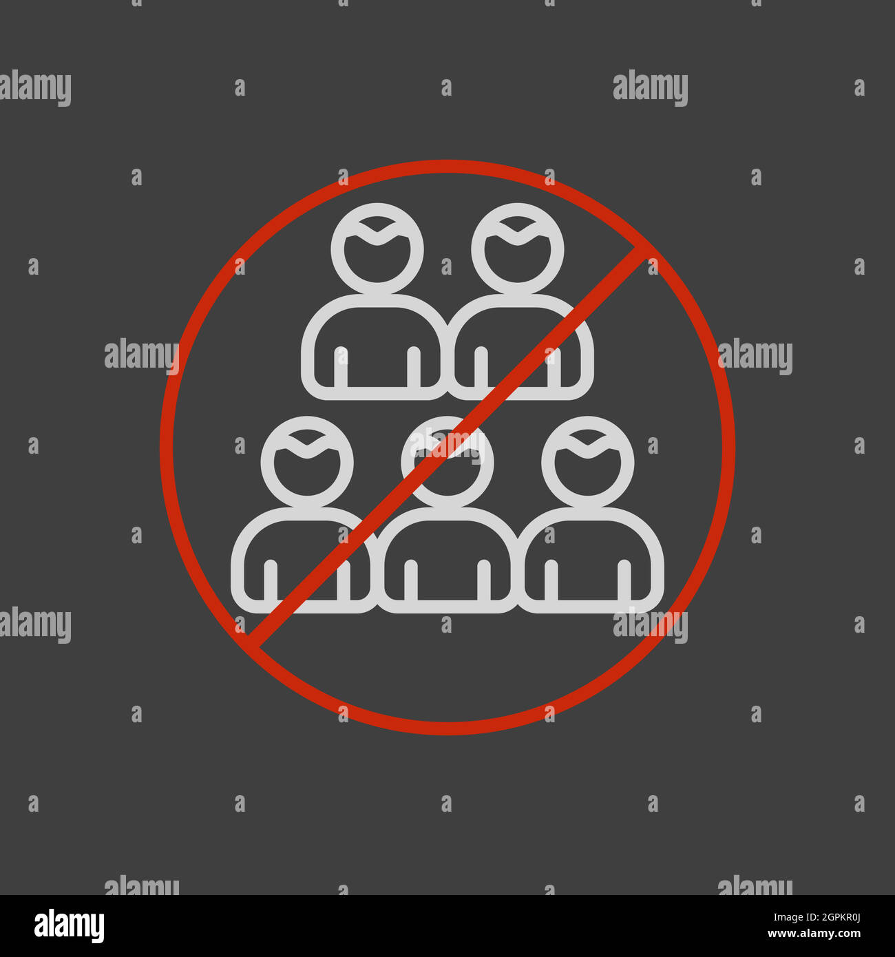 Social distance prévention vecteur de virus icône plate Illustration de Vecteur