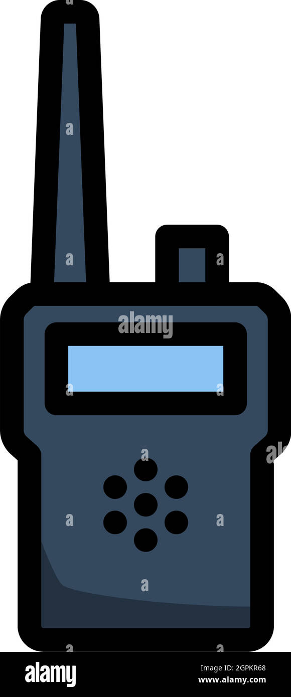 Icône radio portable Illustration de Vecteur