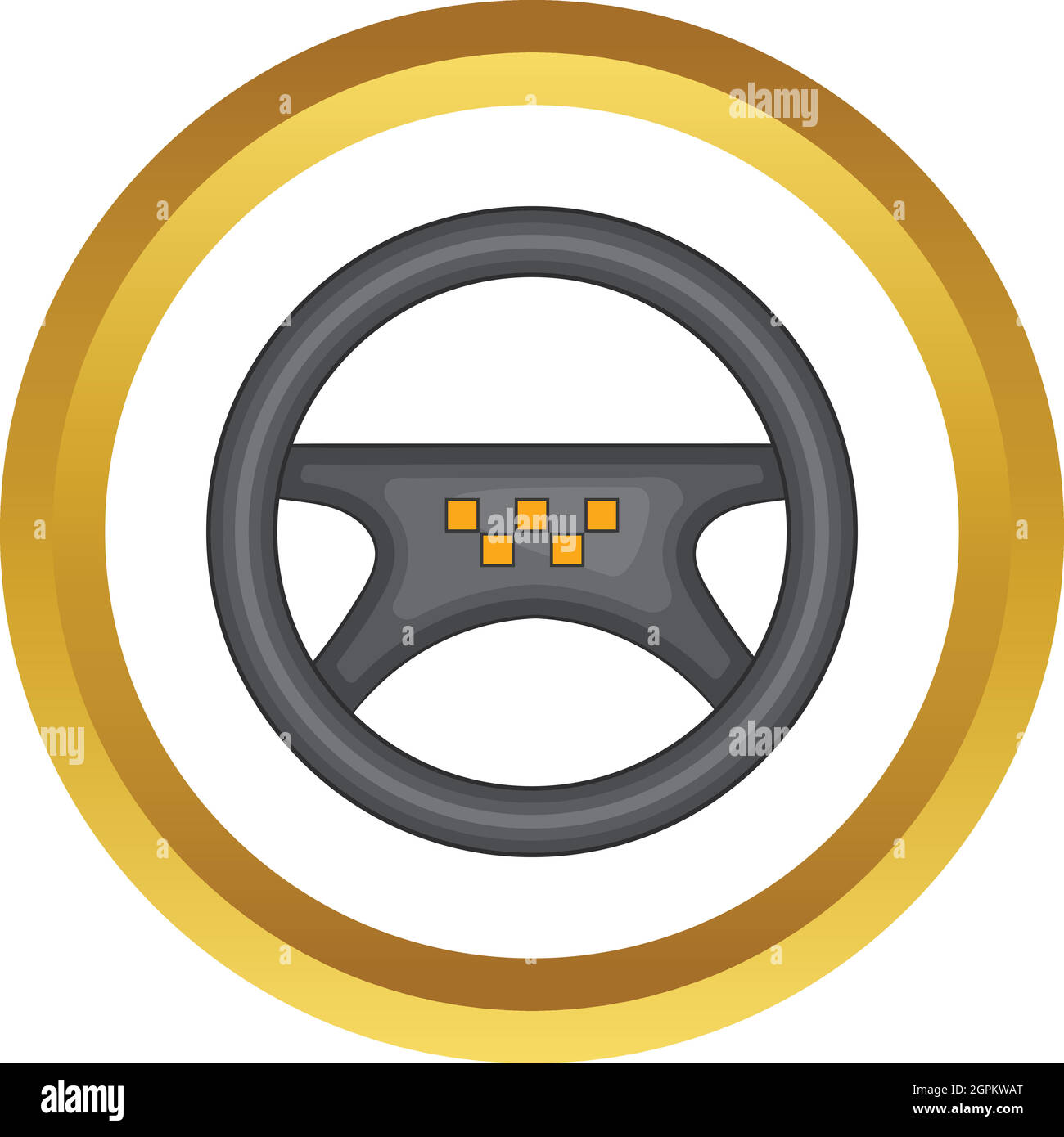 Volant de l'icône vecteur taxi Illustration de Vecteur