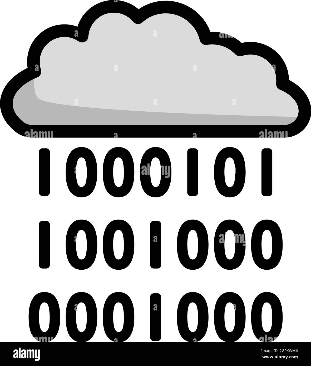 Cloud Data Stream Illustration de Vecteur