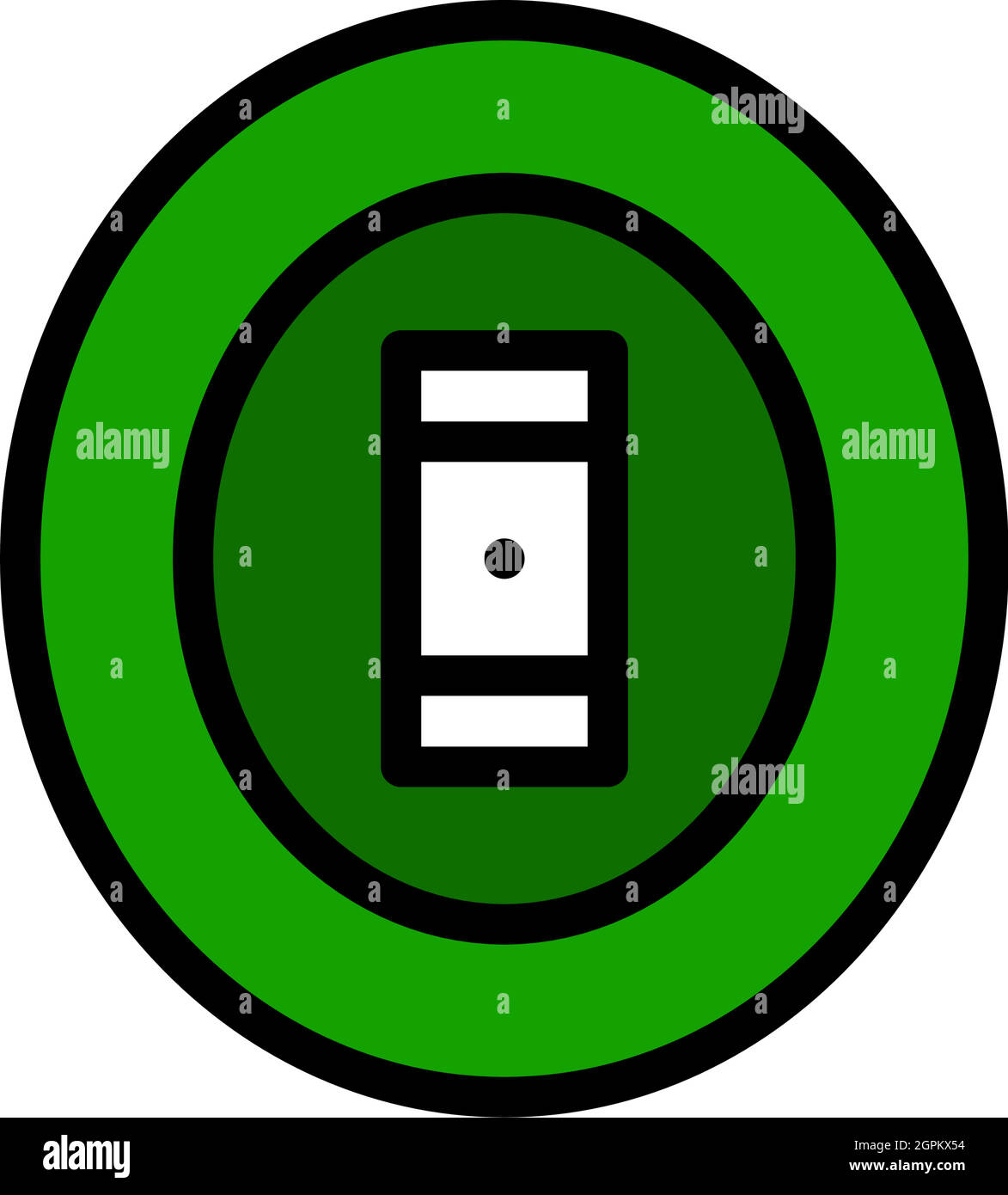 Icône du terrain de cricket Illustration de Vecteur