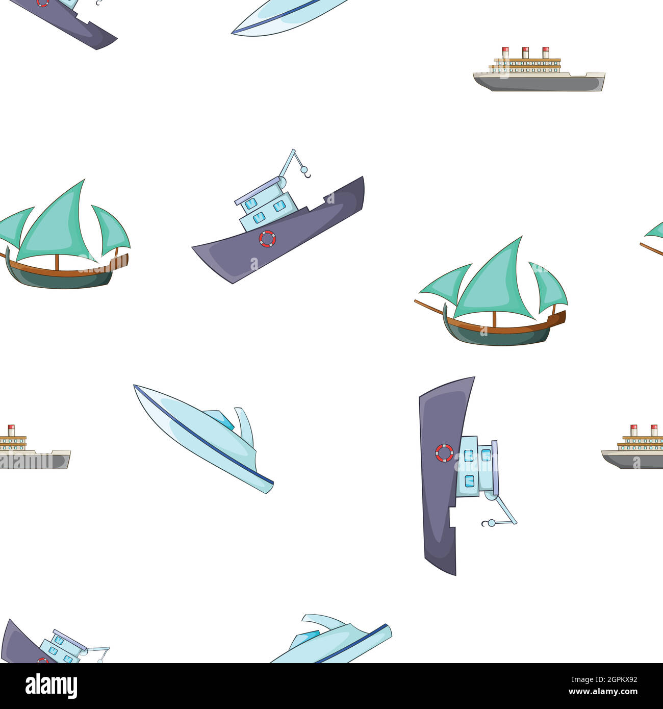 Yachts et transport maritime Illustration de Vecteur
