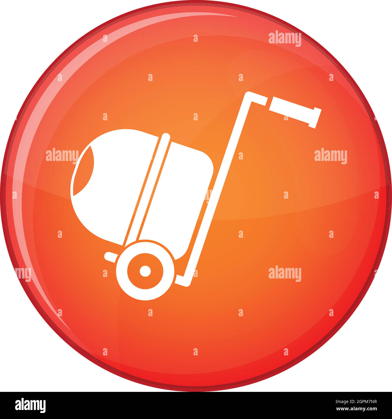 Bétonnière, icône de style plat Illustration de Vecteur