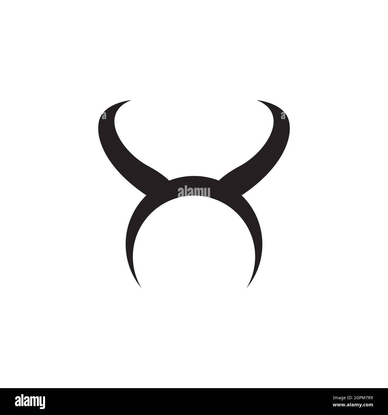 Icône représentant un vecteur de corne de diable Illustration de Vecteur