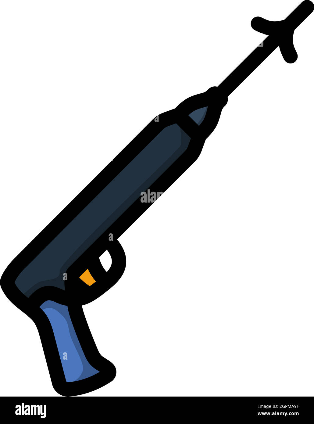 Pistolet sur drapeau image libre de droit par kelpfish © #20243265