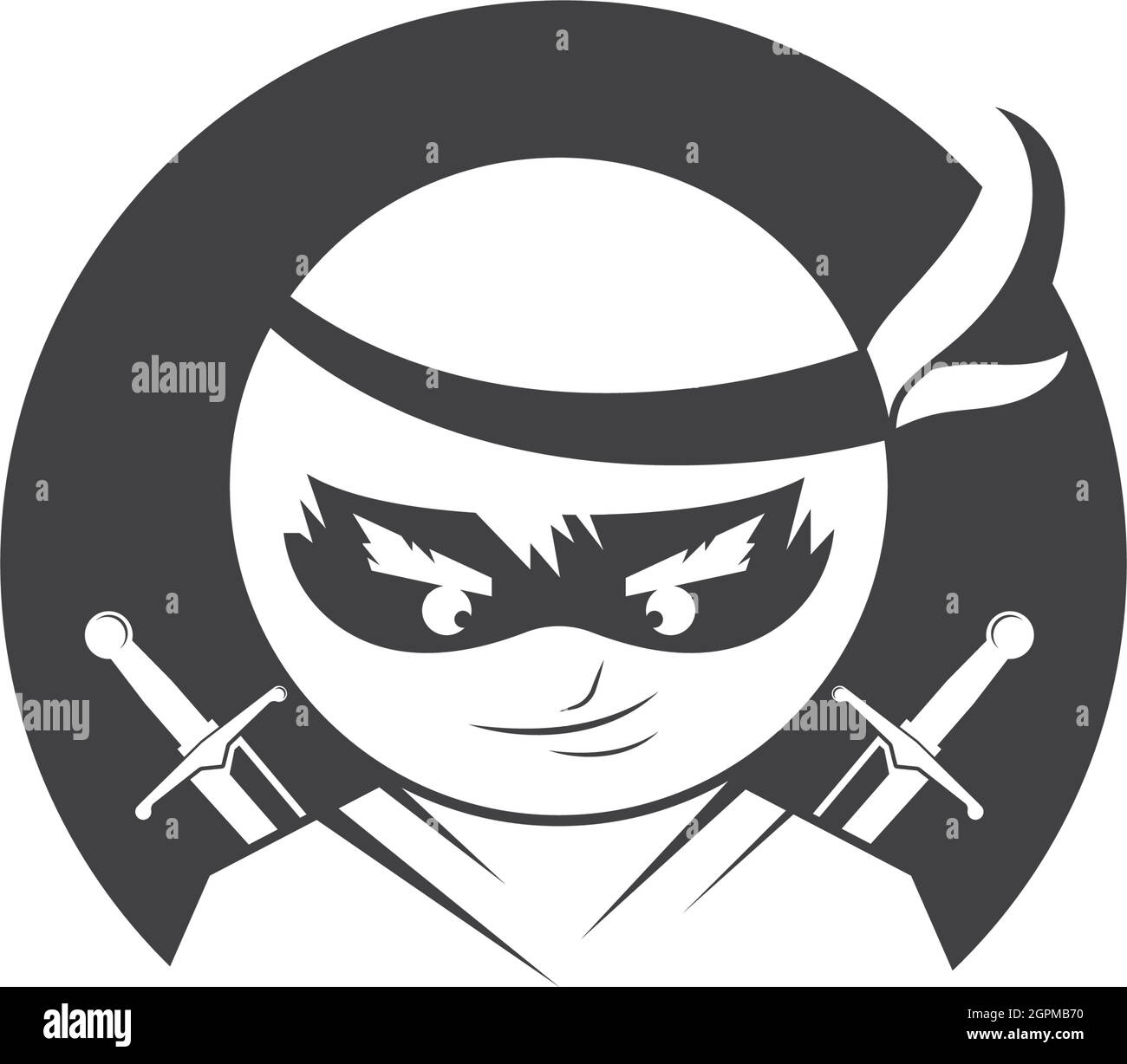 motif d'illustration ninja vector icon Illustration de Vecteur