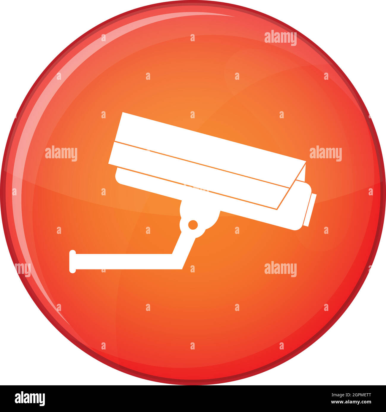 L'icône de caméra de surveillance, de style plat Illustration de Vecteur