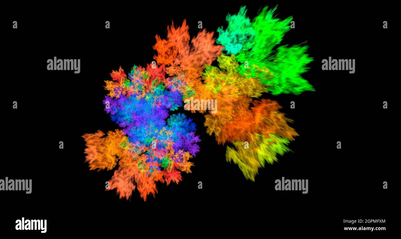 Abstract fractal illustration utile comme un arrière-plan Banque D'Images