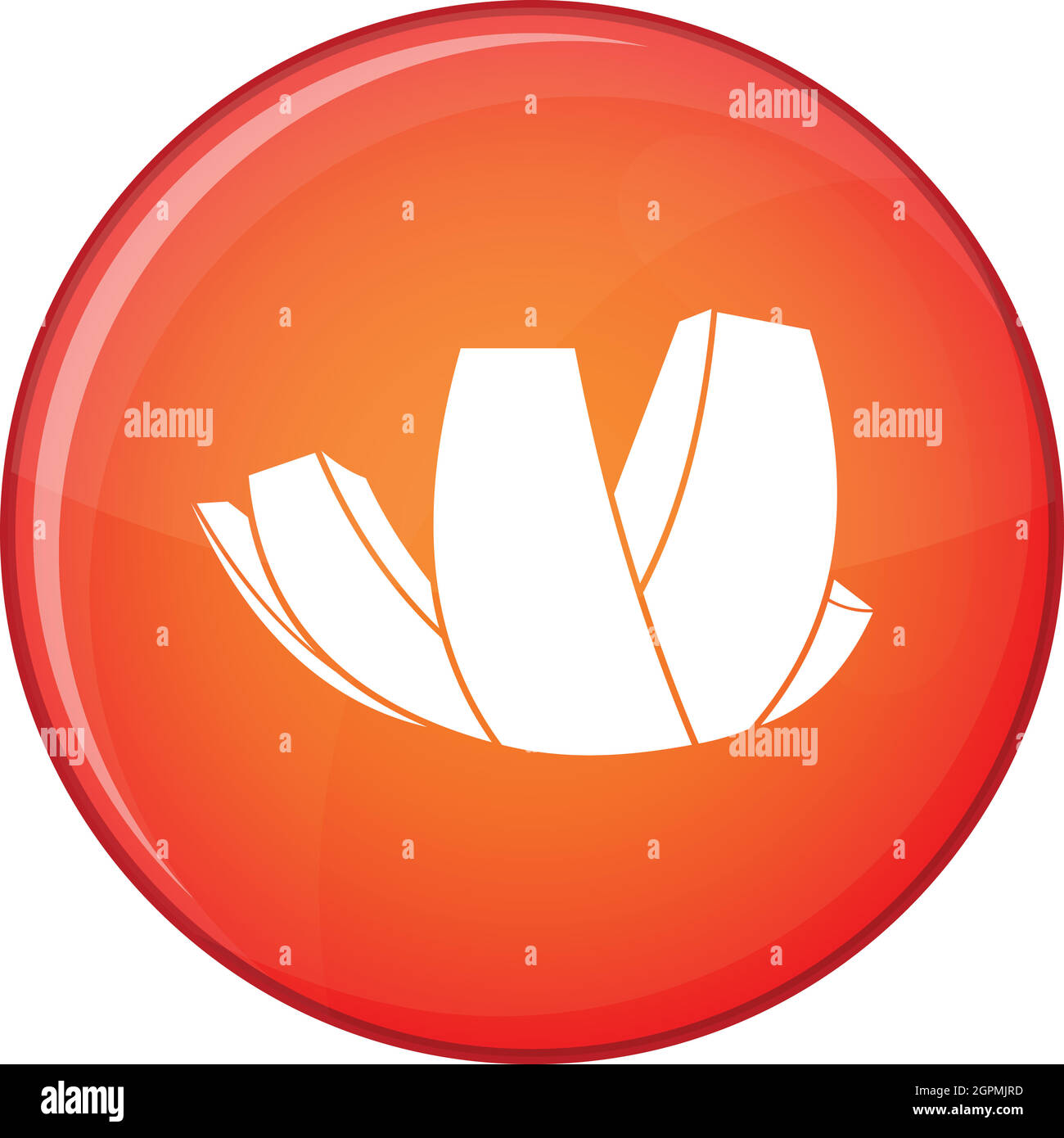 Musée ArtScience à Singapour, l'icône de style plat Illustration de Vecteur
