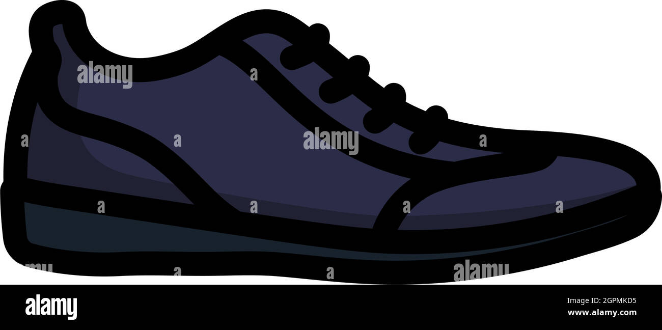 Homme décontracté chaussure icône Illustration de Vecteur