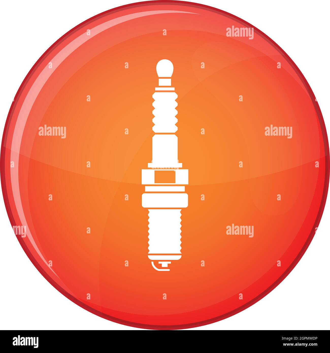 Bougie de voiture, l'icône de style plat Illustration de Vecteur