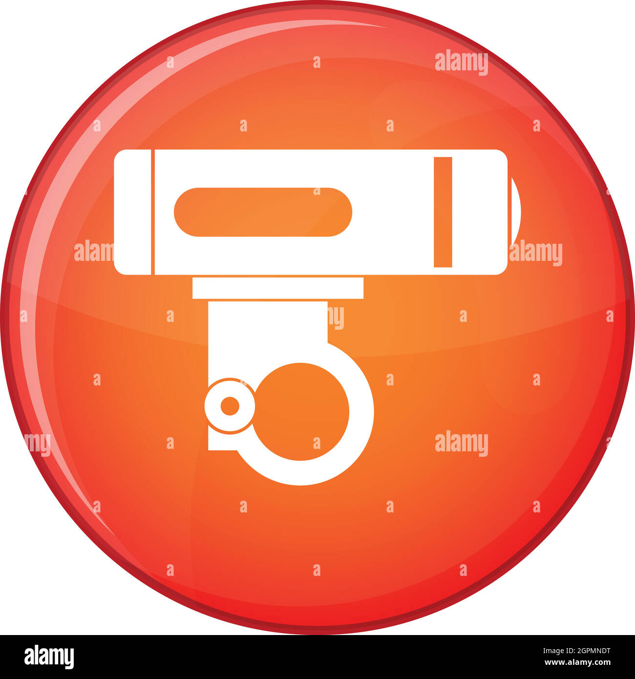 La lumière de vélo, l'icône de style plat Illustration de Vecteur