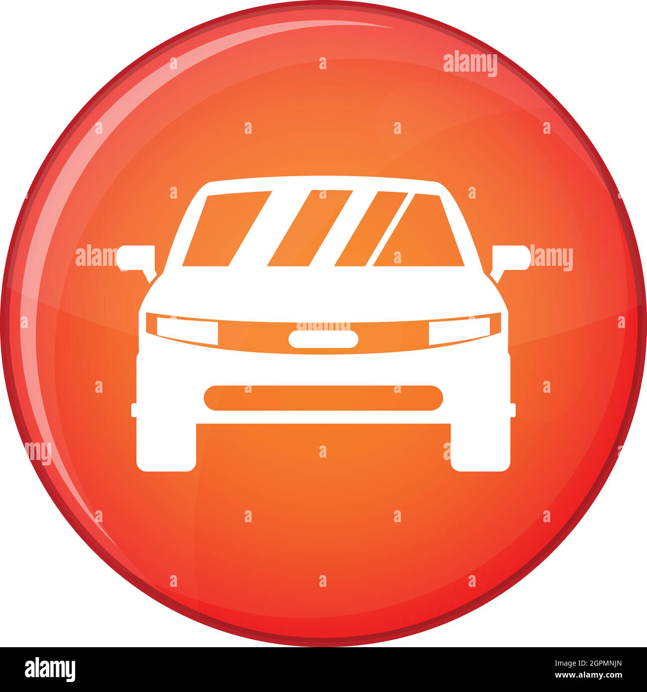 Icône de voiture, style plat Illustration de Vecteur