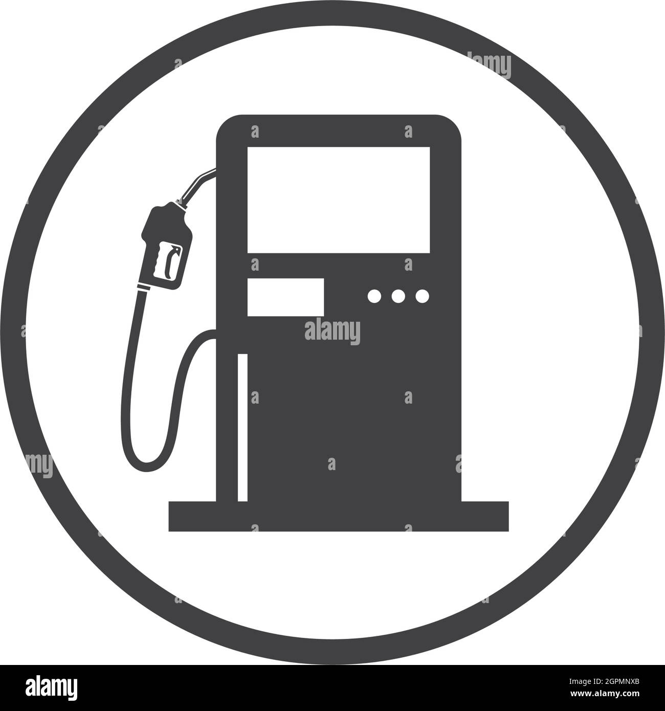 illustration vectorielle de station de ravitaillement en carburant Illustration de Vecteur