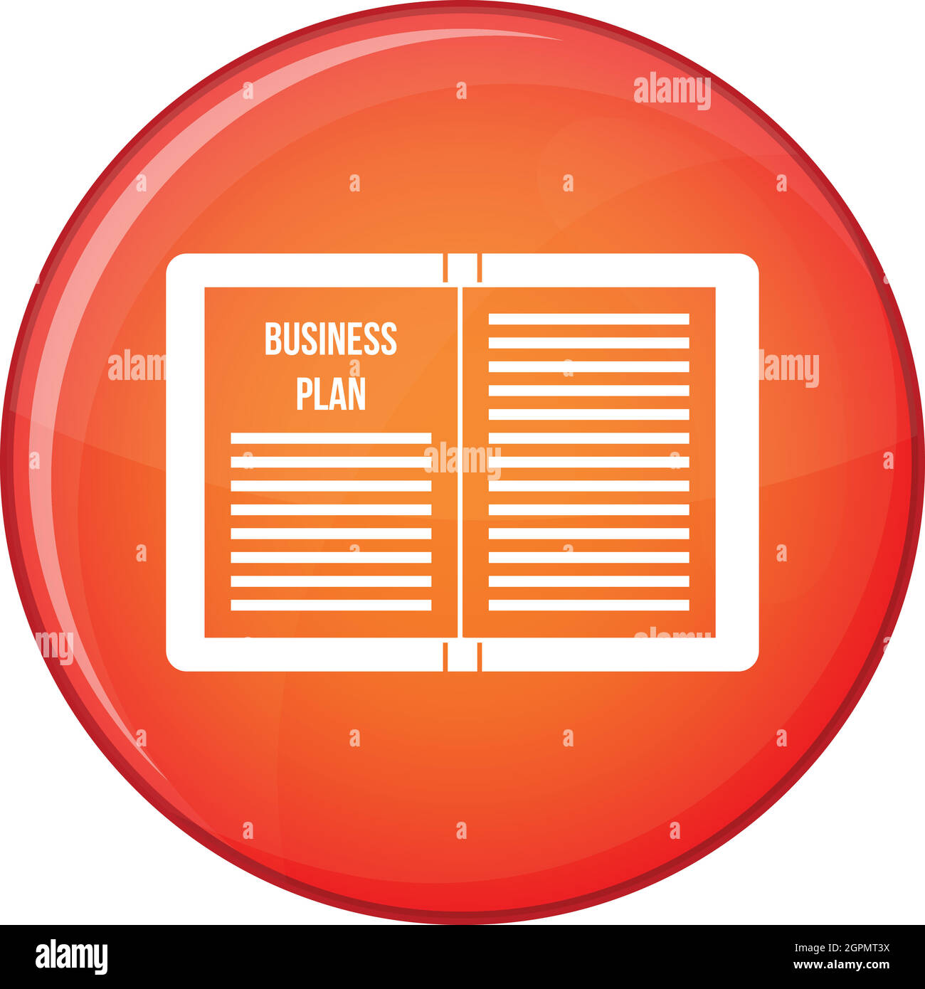 La stratégie de l'entreprise symbole du plan, style plat Illustration de Vecteur