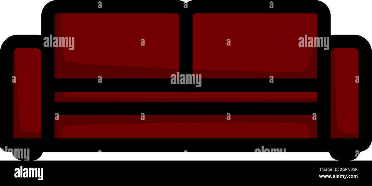 Icône canapé maison Illustration de Vecteur