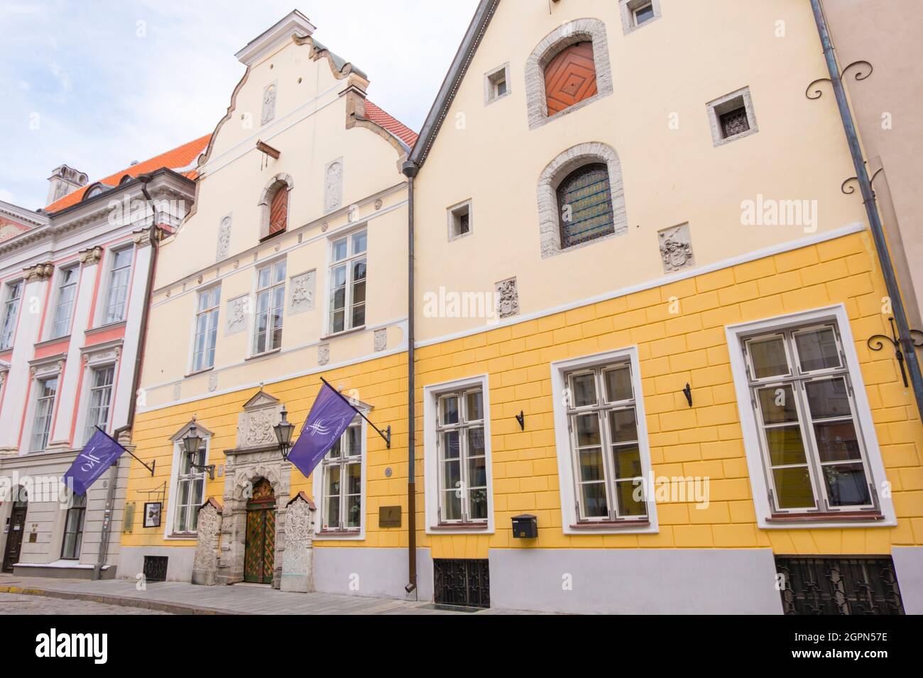 Mustpeade Maja, Maison des Blackheads, rue Pikk, vieille ville, Tallinn, Estonie Banque D'Images